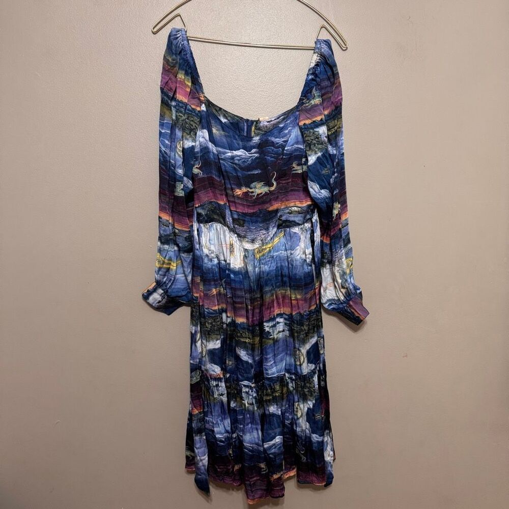Samantha Pleet Legend silk dress in dragon print size 2 - Picture 2 of 10